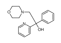 2-(4-MORPHOLINYL)-1-PHENYL-1-(2-PYRIDINYL)ETHANOL结构式