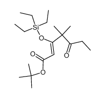 tert-butyl (Z)-4,4-dimethyl-5-oxo-3-((triethylsilyl)oxy)hept-2-enoate Structure