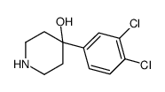 4-(3,4-DICHLOROPHENYL)-4-PIPERIDINOL structure