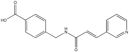 4-((3-(pyridin-3-yl)acrylamido)methyl)benzoic acid Structure