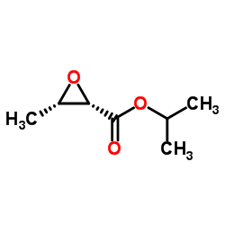 Oxiranecarboxylic acid, 3-methyl-, 1-methylethyl ester, (2S,3S)- (9CI)结构式