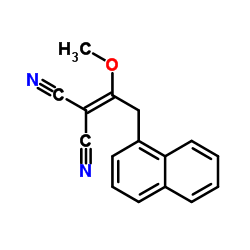 [1-Methoxy-2-(1-naphthyl)ethylidene]malononitrile Structure