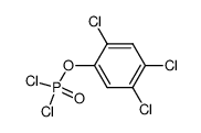 dichlorophosphoric acid-(2,4,5-trichloro-phenyl ester) Structure