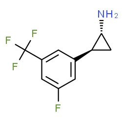 trans-2-(3-fluoro-5-(trifluoromethyl)phenyl)cyclopropan-1-amine hydrochloride Structure