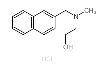 Ethanol,2-[methyl(2-naphthalenylmethyl)amino]-, hydrochloride (1:1)结构式
