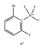 Borate(1-), (2-bromo-6-fluorphenyl)trifluoro-, potassium (1:1), (T-4)-结构式