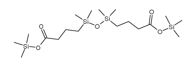 4,4'-(1,1,3,3-tetramethyl-disiloxane-1,3-diyl)-bis-butyric acid bis-trimethylsilanyl ester结构式