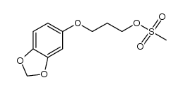 3-(benzo[d][1,3]dioxol-5-yloxy)propyl methanesulfonate Structure