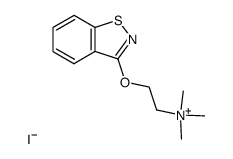 (2-benzo[d]isothiazol-3-yloxy-ethyl)-trimethyl-ammonium, iodide Structure