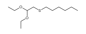 hexylmercaptoacetaldehyde diethyl acetal Structure