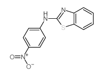 N-(4-nitrophenyl)benzothiazol-2-amine结构式