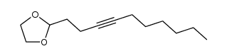 2-(3-undecynyl)-1,3-dioxolane结构式