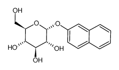 2-萘基-α-D-葡萄糖苷结构式