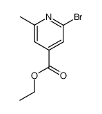 ethyl 2-bromo-6-methylisonicotinate结构式