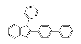 2-[4-biphenyl]- 1-phenyl-Benzimidazole Structure