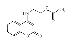 Acetamide, N-[2-[(2-oxo-2H-1-benzopyran-4-yl)amino]ethyl]- (en)结构式
