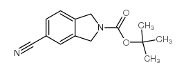 5-氰基异吲哚啉-2-羧酸叔丁酯结构式