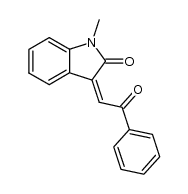 (Z)-1-methyl-3-(2-oxo-2-phenylethylidene)indolin-2-one结构式