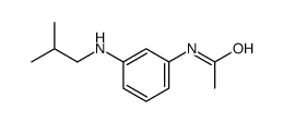 N-[3-(2-methylpropylamino)phenyl]acetamide结构式