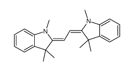 1,3,3-trimethyl-2-[2-(1,3,3-trimethylindol-2-ylidene)ethylidene]indole结构式