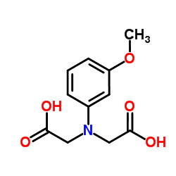 2,2'-[(3-Methoxyphenyl)imino]diacetic acid结构式