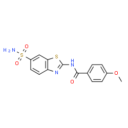 4-methoxy-N-(6-sulfamoylbenzo[d]thiazol-2-yl)benzamide structure