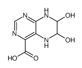 5,6,7,8-Tetrahydro-6,7-dihydroxy-4-pteridinecarboxylic acid structure