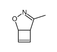 2-methyl-4-oxa-3-azabicyclo[3.2.0]hepta-2,6-diene结构式