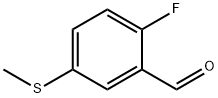 2-Fluoro-5-(methylthio)benzaldehyde结构式