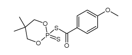 S-(5,5-dimethyl-2-sulfido-1,3,2-dioxaphosphinan-2-yl) 4-methoxybenzothioate Structure