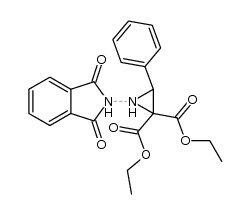 3-phenyl-1-phthalimido-aziridine-2,2-dicarboxylic acid diethyl ester结构式