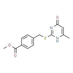METHYL 4-([(4-HYDROXY-6-METHYLPYRIMIDIN-2-YL)THIO]METHYL)BENZOATE结构式