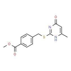 METHYL 4-([(4-HYDROXY-6-METHYLPYRIMIDIN-2-YL)THIO]METHYL)BENZOATE structure