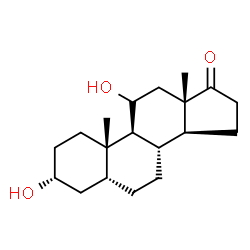 5B-Androstane-3ALPHA,11B-diol-17-one结构式