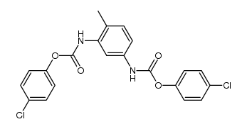 bis(4-chlorophenyl) (4-methyl-1,3-phenylene)dicarbamate Structure