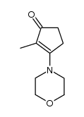 2-methyl-3-(4-morpholinyl)-2-cyclopenten-1-one结构式