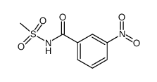 1-(methylsulphonylaminocarbonyl)-3-nitrobenzene结构式