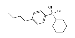 (4-butylphenyl)(dichloro)(cyclohexyl)silane Structure