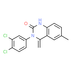 3-(3,4-Dichlorophenyl)-6-methyl-4-methylene-3,4-dihydro-2(1H)-quinazolinone结构式