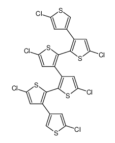 5,5',5'',5''',5'''',5'''''-Hexachloro-[3,3';2',2'';3'',3''';2''',2'''';3'''',3''''']sexithiophene Structure