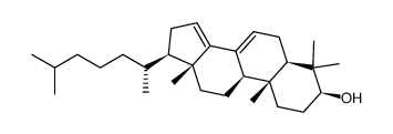 4,4-Dimethyl-5α-cholesta-7,14-dien-3β-ol structure