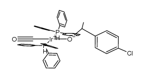 trans-[Ir(PPh3)2]CO(OCHMe(p-C6H4Cl))结构式