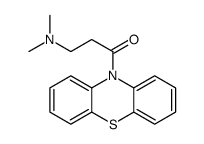 3-(dimethylamino)-1-phenothiazin-10-ylpropan-1-one结构式