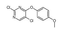 2,5-Dichloro-4-(4-methoxy-phenoxy)-pyrimidine结构式