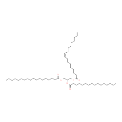 1-Stearoyl-2-Palmitoyl-3-Oleoyl-rac-glycerol Structure