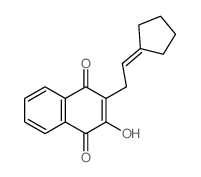 1,4-Naphthalenedione,2-(2-cyclopentylideneethyl)-3-hydroxy- Structure