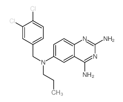 2,4,6-Quinazolinetriamine,N6-[(3,4-dichlorophenyl)methyl]-N6-propyl-结构式