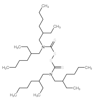 Tetrakis(2-ethylhexyl) thiuram disulfide结构式