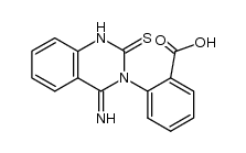 2-[4-imino-2-thioxo-1,2,3,4-tetrahydroquinazolin-3-yl]benzoic acid结构式