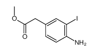 methyl 2-(4-amino-3-iodophenyl)acetate structure